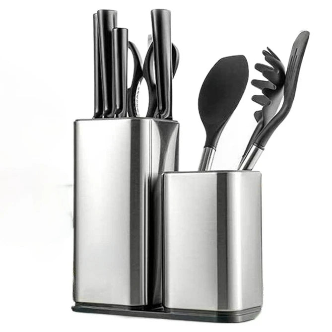 Knife Stand Holder For Kitchen Knife Stainless Steel Cooking Knife Holder Stand Block High End Kitchen Accessories
